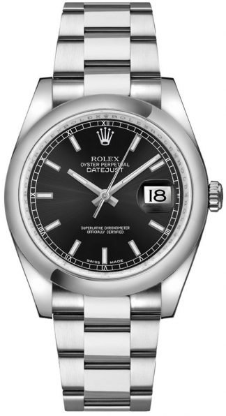 replique Montre Automatique Rolex Datejust 36 Cadran Noir 116200