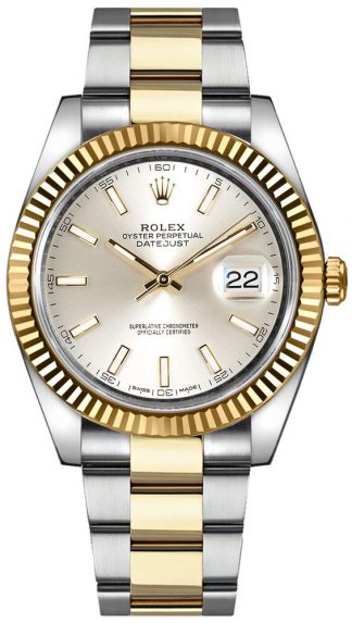 replique Montre Automatique Rolex Datejust 41 Cadran Argenté Homme 126333