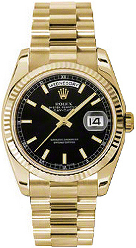 replique Montre Automatique Rolex Day-Date 36 en or jaune 118238