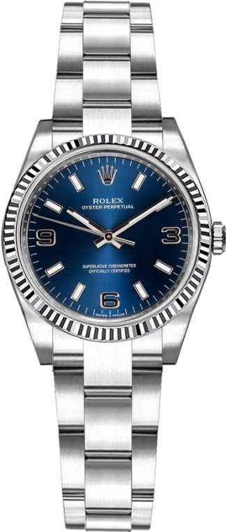 replique Montre Automatique Rolex Oyster Perpetual 26 Cadran Bleu 176234