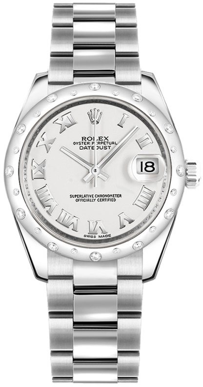 replique Montre Femme Rolex Datejust 31 Blanc Chiffre Romain 178344