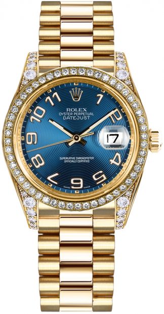 replique Montre Femme Rolex Datejust 31 Blue Diamond 178158