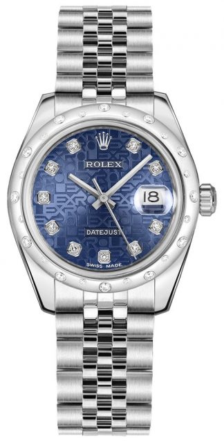 replique Montre Femme Rolex Datejust 31 Blue Jubilee 178344