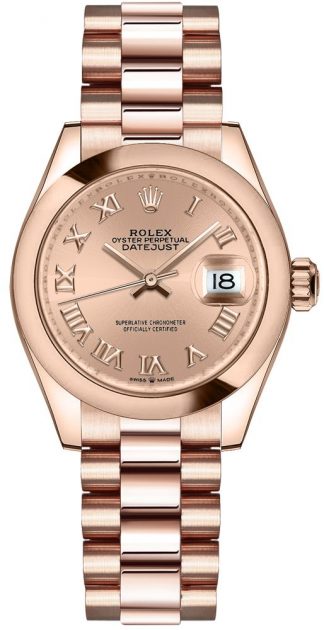 replique Montre Femme Rolex Datejust 31 Cadran Rose Président Bracelet 278245