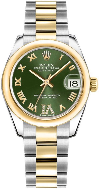 replique Montre Femme Rolex Datejust 31 Cadran Vert Oyster Bracelet 178243