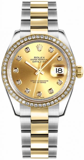 replique Montre Femme Rolex Datejust 31 Diamond Bezel 178383