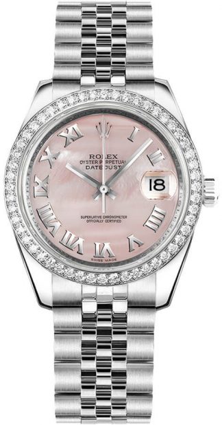 replique Montre Femme Rolex Datejust 31 Diamond Bezel Jubilee Bracelet 178384