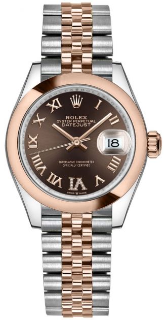 replique Montre Femme Rolex Datejust 31 Everose Or 18 carats et Oystersteel 278241