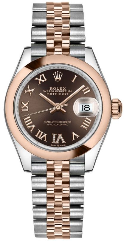 replique Montre Femme Rolex Datejust 31 Everose Or 18 carats et Oystersteel 278241