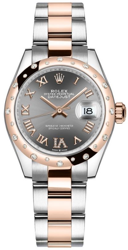 replique Montre Femme Rolex Datejust 31 Everose Or & Oystersteel 278341RBR