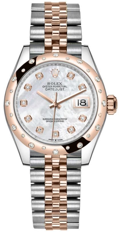 replique Montre Femme Rolex Datejust 31 Nacre Blanche 278341RBR