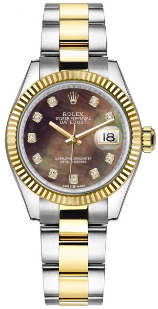 replique Montre Femme Rolex Datejust 31 Nacre Noire 278273