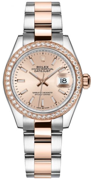 replique Montre Femme Rolex Datejust 31 Or Rose & Acier 278381RBR