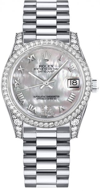 replique Montre Femme Rolex Datejust 31 President Bracelet Diamond 178159