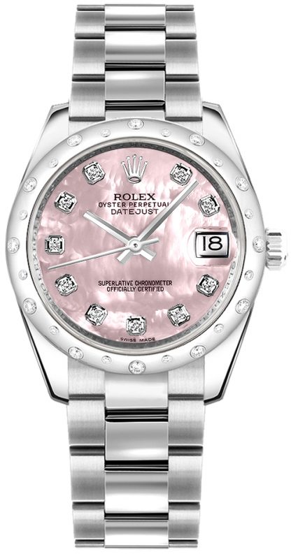 replique Montre Femme Rolex Datejust 31 Rose Nacre Diamant 178344