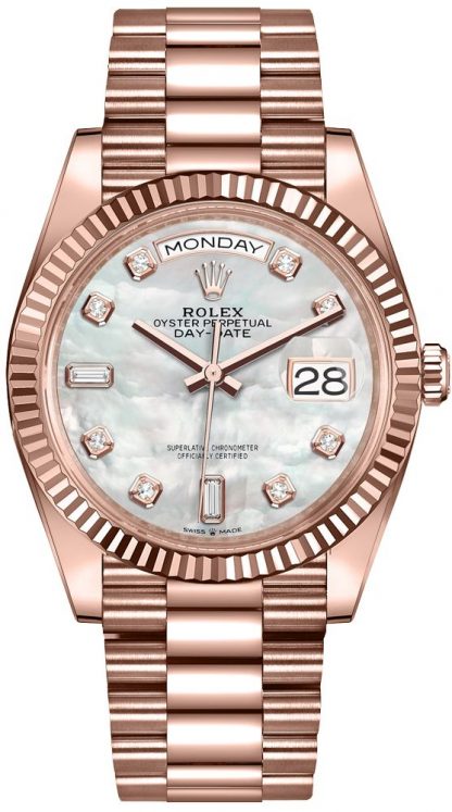 replique Montre Femme Rolex Day-Date 36 Cadran Nacre 128235