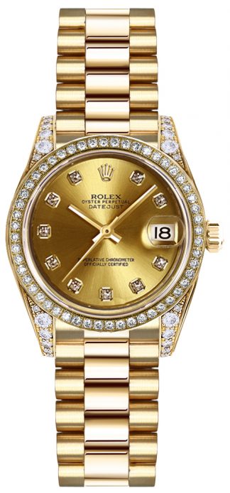 replique Montre Femme Rolex Lady-Datejust 26 en Or Massif 179158