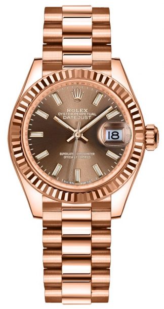 replique Montre Femme Rolex Lady-Datejust 28 Cadran Chocolat 279175