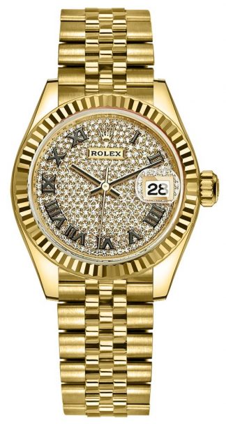 replique Montre Femme Rolex Lady-Datejust 28 Diamond Pave Dial 279178