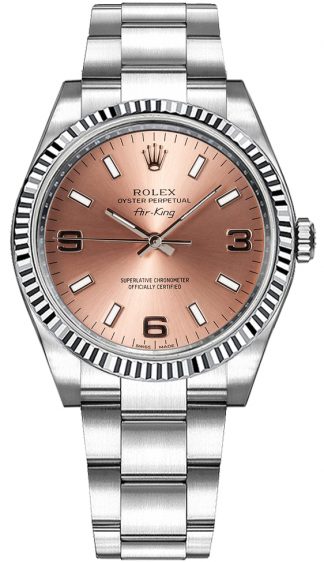 replique Montre Femme Rolex Oyster Perpetual Air-King Cadran Rose 114234