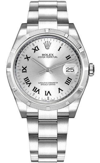 replique Montre Femme Rolex Oyster Perpetual Date 34 Cadran Argent 115210