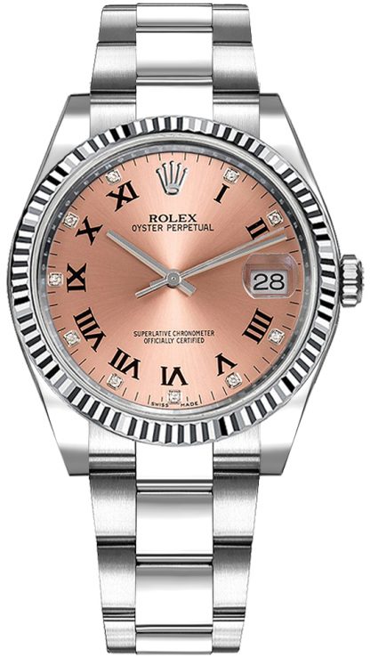 replique Montre Femme Rolex Oyster Perpetual Date 34 Cadran Rose 115234