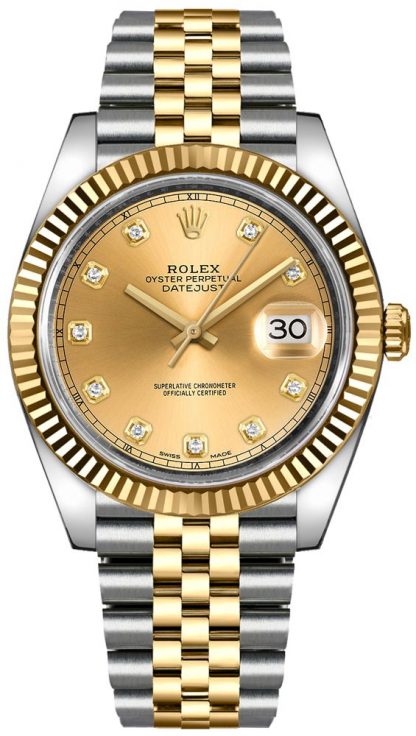 replique Montre Homme Rolex Datejust 41 Acier & Or Jaune 126333