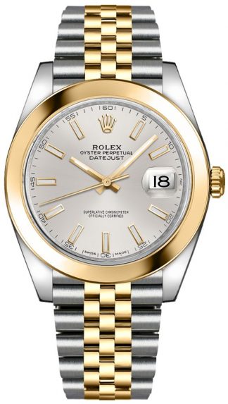 replique Montre Homme Rolex Datejust 41 Cadran Argent 126303