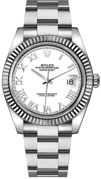 replique Montre Homme Rolex Datejust 41 Cadran Blanc Oyster Bracelet 126334