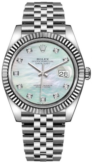 replique Montre Homme Rolex Datejust 41 Diamant Nacre 126334