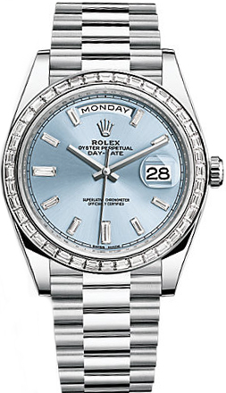 replique Montre Homme Rolex Day-Date 40 Platine 228396TBR