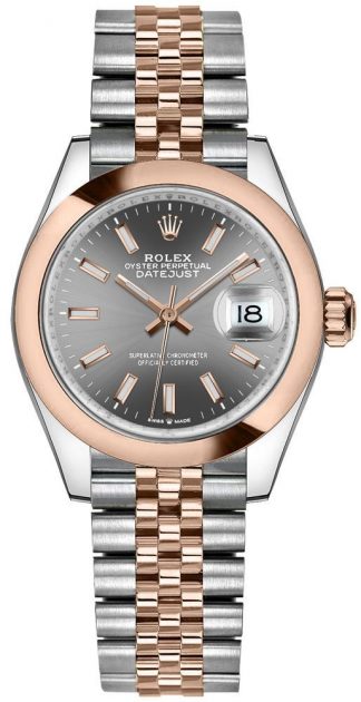 replique Montre Rolex Datejust 31 Solid 18k Everose Gold pour femme 278241