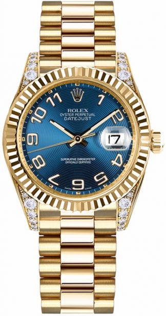 replique Montre Rolex Datejust 31 cadran bleu 178238