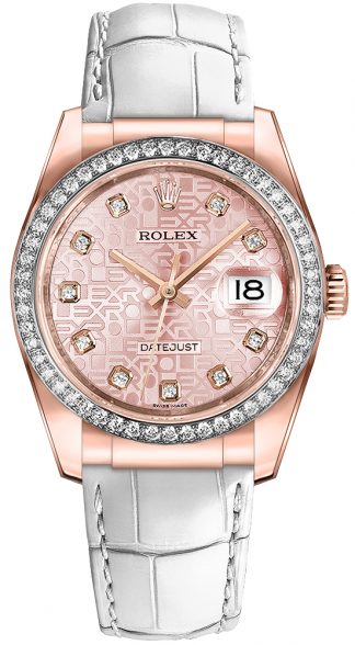 replique Montre Rolex Datejust 36 cadran rose 116185