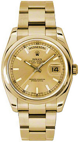 replique Montre Rolex Day-Date 36 Oyster Bracelet en or 118208