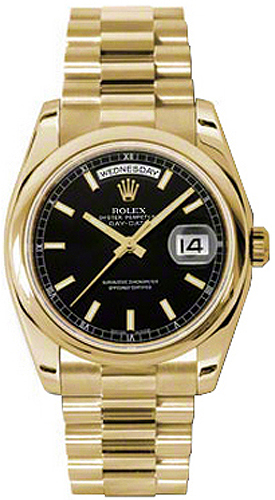 replique Montre Rolex Day-Date 36 automatique en or massif 118208