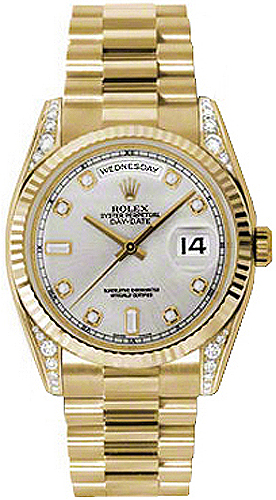 replique Montre Rolex Day-Date 36 diamants en or 118338