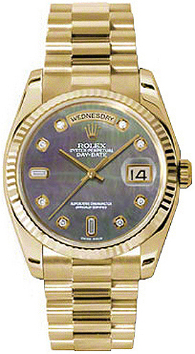 replique Montre Rolex Day-Date 36 diamants en or massif 118238