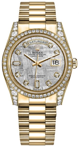 replique Montre Rolex Day-Date 36 diamants en or massif 118388