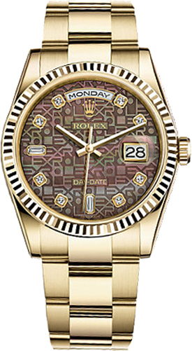 replique Montre Rolex Day-Date 36 en or jaune 118238