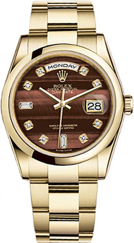 replique Montre Rolex Day-Date 36 en or massif 118208