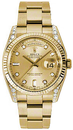 replique Montre Rolex Day-Date 36 en or massif 118338