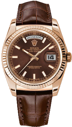 replique Montre Rolex Day-Date 36 en or rose 118135