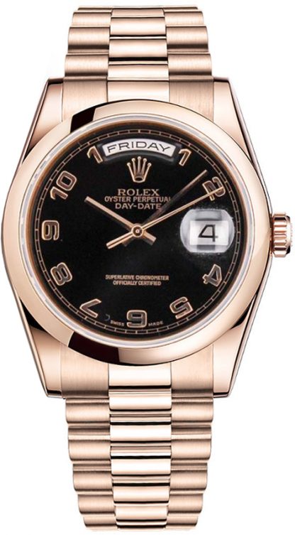 replique Montre Rolex Day-Date 36 en or rose 118205