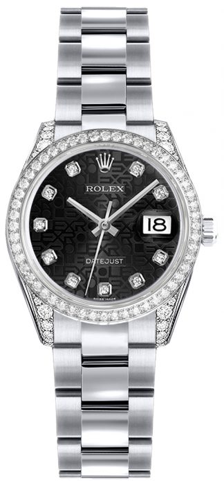 replique Montre Rolex Lady-Datejust 26 en or blanc 179159