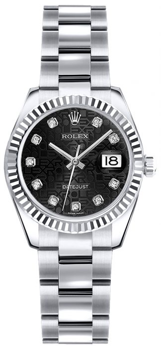 replique Montre Rolex Lady-Datejust 26 en or blanc 179179