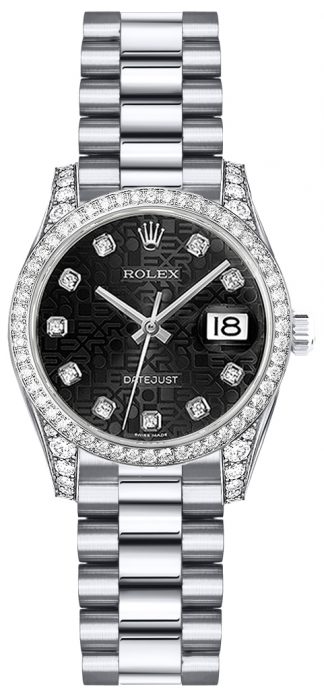 replique Montre Rolex Lady-Datejust 26 en or blanc massif 179159