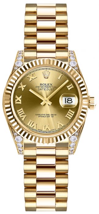 replique Montre Rolex Lady-Datejust 26 en or massif 179238