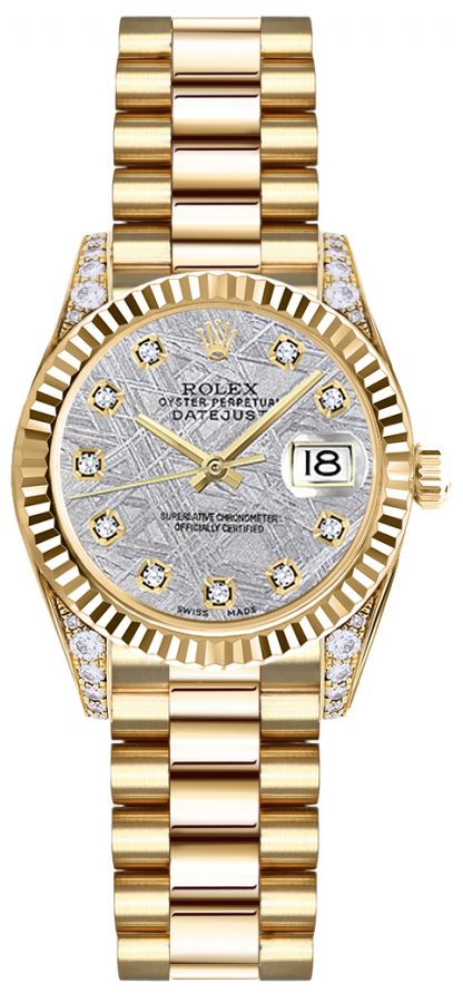 replique Montre Rolex Lady-Datejust 26 en or massif 18 carats 179238