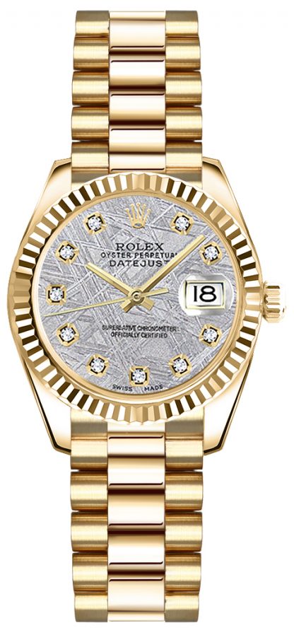 replique Montre Rolex Lady-Datejust 26 en or massif 18K 179178